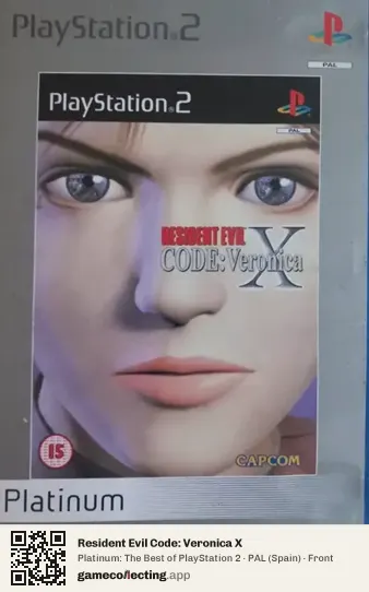 Resident Evil Code: Veronica X PlayStation 2, Spain box front