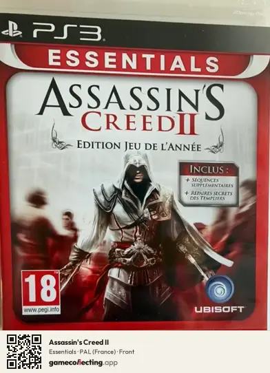 Assassin's Creed II PlayStation 3, France box front