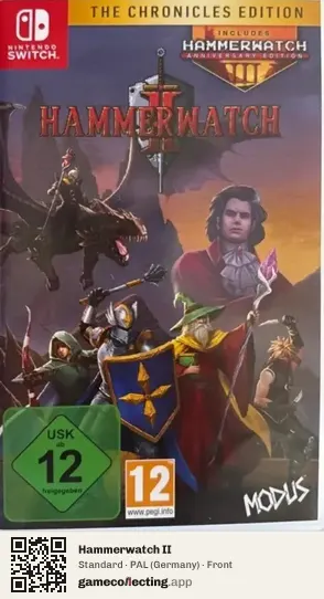 Hammerwatch II Nintendo Switch, Germany box front