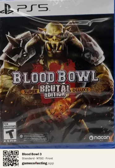 Blood Bowl 3 PlayStation 5, NTSC box front