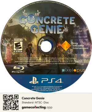 Concrete Genie PlayStation 4, NTSC disc