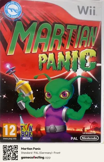 Martian Panic Nintendo Wii, Germany box front