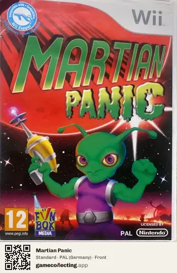 Martian Panic Nintendo Wii, Germany box front