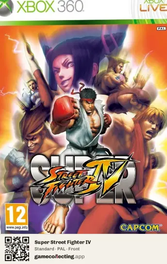 Super Street Fighter IV Xbox 360, PAL box front