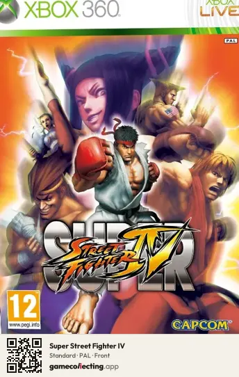 Super Street Fighter IV Xbox 360, PAL box front