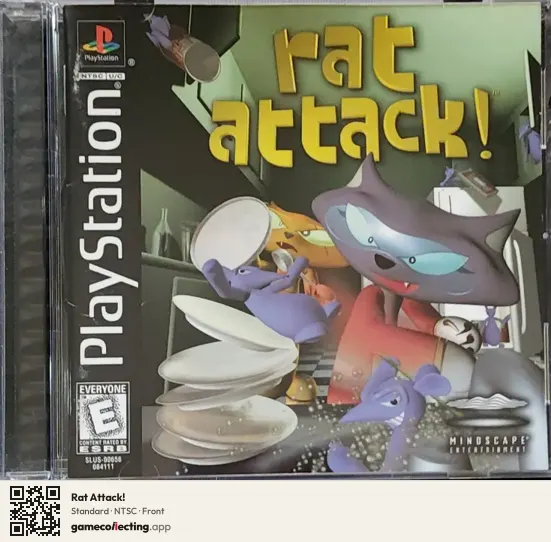 Rat Attack! PlayStation, NTSC box front
