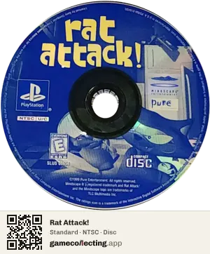 Rat Attack! PlayStation, NTSC disc