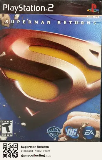 Superman Returns PlayStation 2, NTSC box front