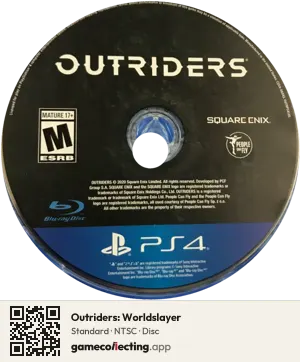 Outriders: Worldslayer PlayStation 4, NTSC disc