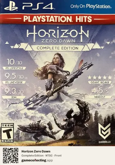 Horizon Zero Dawn PlayStation 4, NTSC box front