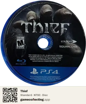 Thief PlayStation 4, NTSC disc