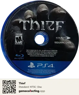 Thief PlayStation 4, NTSC disc