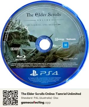The Elder Scrolls Online: Tamriel Unlimited PlayStation 4, PAL disc