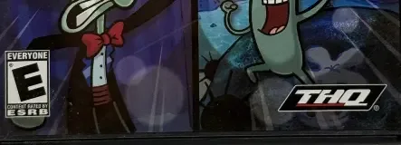 SpongeBob SquarePants: Lights, Camera, Pants!, the ESRB box on its front
