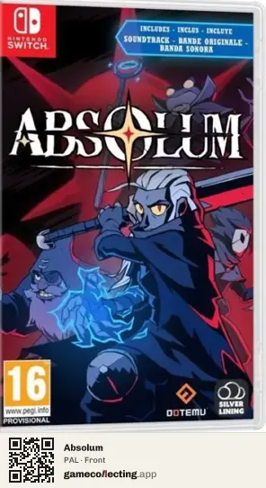 Absolum Nintendo Switch, PAL box front