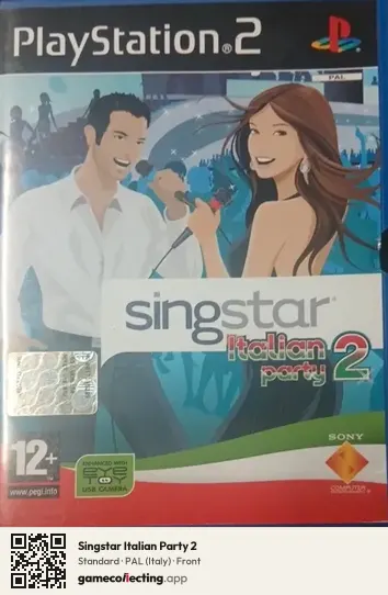 Singstar Italian Party 2 PlayStation 2, Italy box front