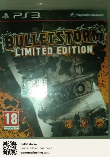 Bulletstorm PlayStation 3, PAL box front
