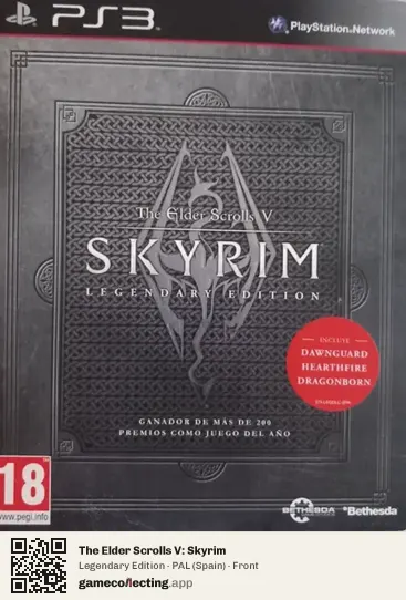 The Elder Scrolls V: Skyrim PlayStation 3, Spain box front