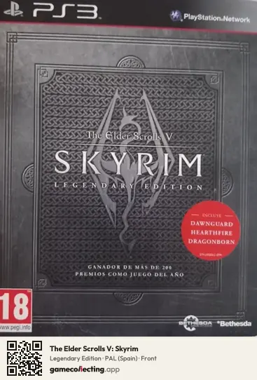 The Elder Scrolls V: Skyrim PlayStation 3, Spain box front