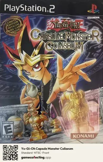 Yu-Gi-Oh Capsule Monster Coliseum PlayStation 2, NTSC box front