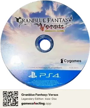 Granblue Fantasy: Versus PlayStation 4, Asia disc