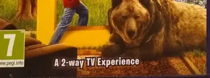 Kinect Nat Geo TV, the PEGI square on its front