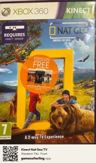 Kinect Nat Geo TV Xbox 360, PAL box front