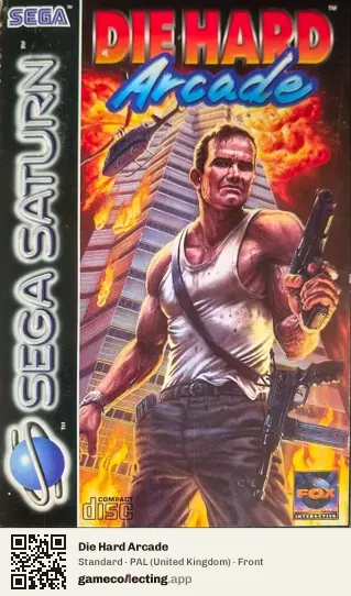 Die Hard Arcade Sega Saturn, United Kingdom box front