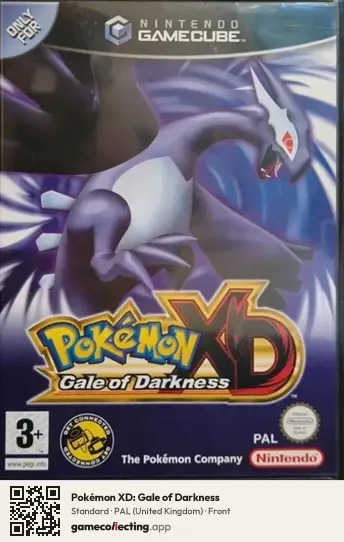 Pokémon XD: Gale of Darkness Nintendo GameCube, United Kingdom box front