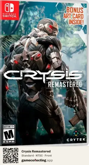 Crysis Remastered Nintendo Switch, NTSC box front