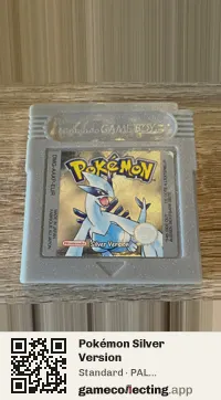 Pokémon Silver Version Game Boy Color, PAL cartridge label