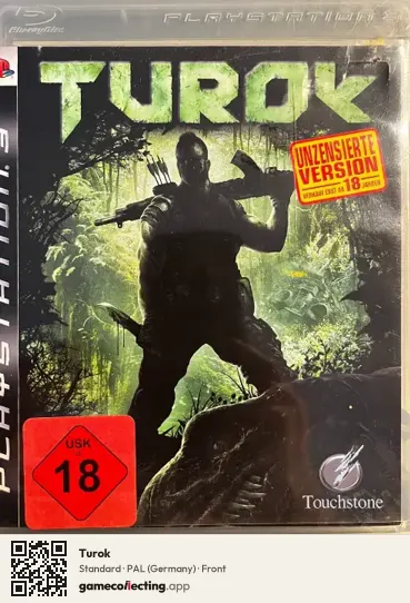 Turok PlayStation 3, Germany box front