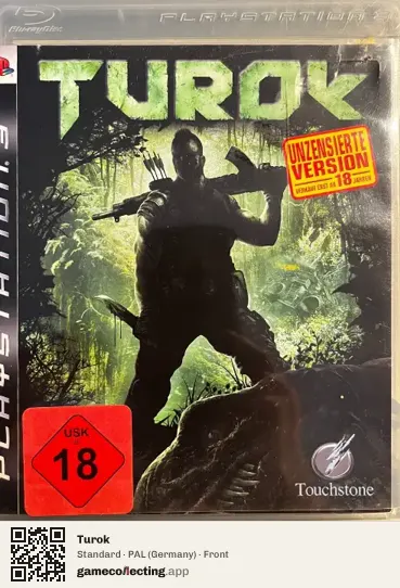 Turok PlayStation 3, Germany box front