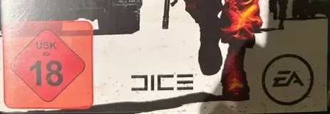 Battlefield: Bad Company 2, the USK square on its front