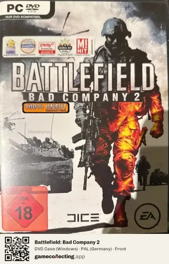 Battlefield: Bad Company 2 Computer, Germany box front