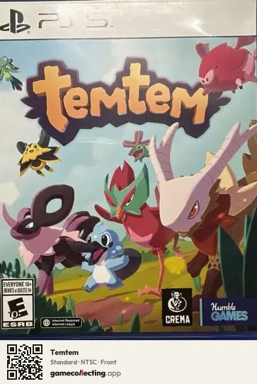 Temtem PlayStation 5, NTSC box front
