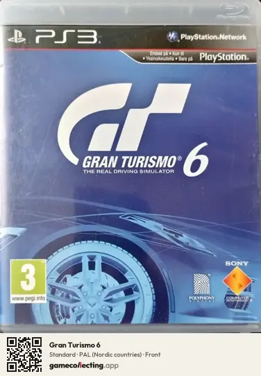 Gran Turismo 6 PlayStation 3, Nordic countries box front