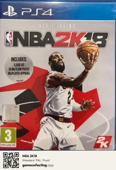 NBA 2K18 PlayStation 4, PAL box front