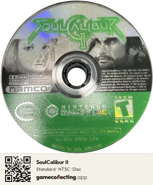 SoulCalibur II Nintendo GameCube, NTSC disc