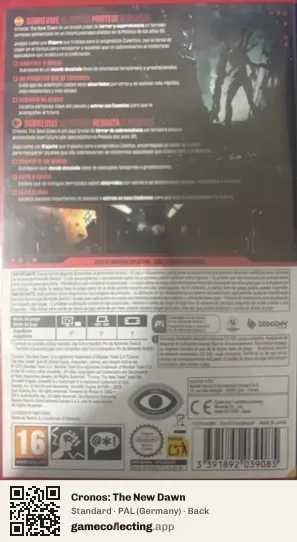 Cronos: The New Dawn Nintendo Switch 2, Germany box back