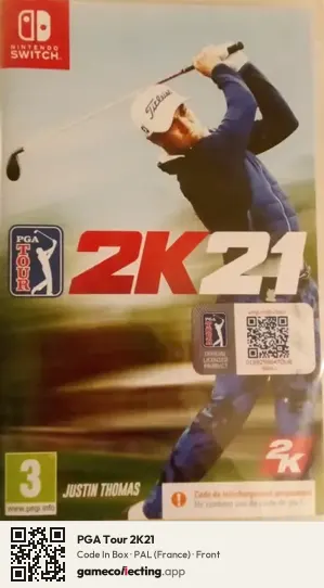 PGA Tour 2K21 Nintendo Switch, France box front