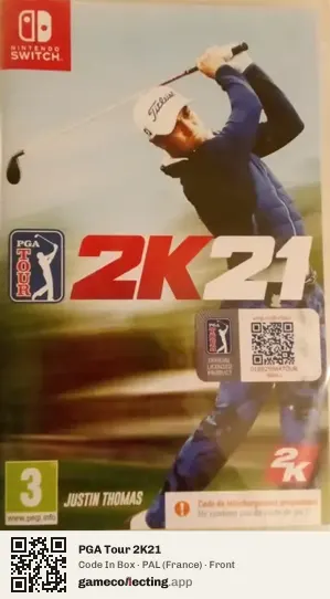 PGA Tour 2K21 Nintendo Switch, France box front