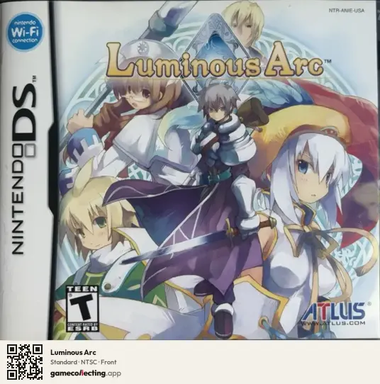 Luminous Arc Nintendo DS, NTSC box front