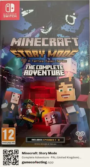 Minecraft: Story Mode Nintendo Switch, United Kingdom box front