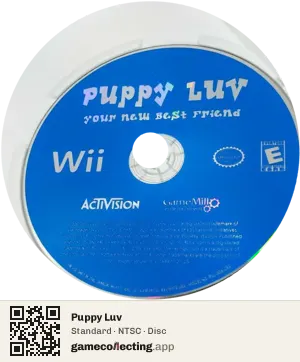 Puppy Luv Nintendo Wii, NTSC disc