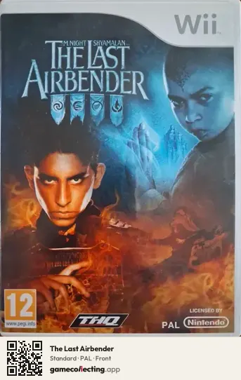 The Last Airbender Nintendo Wii, PAL box front