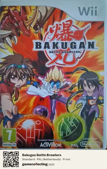 Bakugan Battle Brawlers Nintendo Wii, Netherlands box front