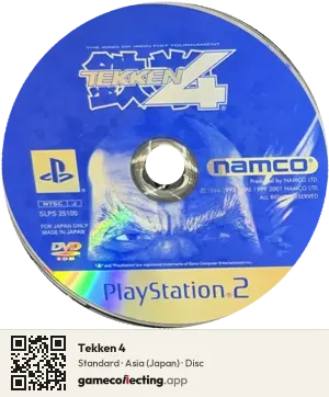 Tekken 4 PlayStation 2, Asia disc