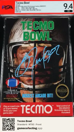 Tecmo Bowl Nintendo Entertainment System, NTSC box front