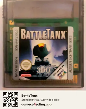 BattleTanx Game Boy Color, PAL cartridge label